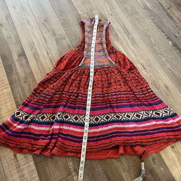 Free People Rare Hearts Red Knit Crochet Sweater Tunic Mini Dress
Womens size S - Picture 4 of 12